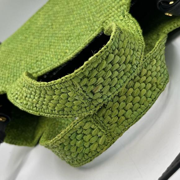 LOEWE Font Tote Small Basket Bag Green Women's - Picture 8 of 10